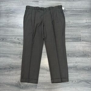 Lauren Ralph Lauren Men’s Pleated Dress Pants 40×30 Olive Gray NWT (Orig. $150)